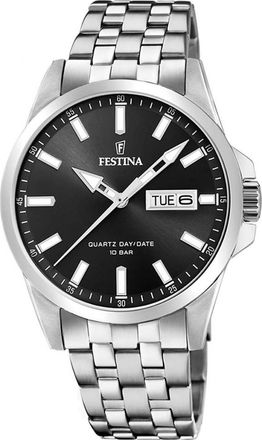 Festina F20357-4 Mens Classic Watch - Silver - One Size