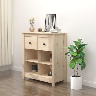 vidaXL Aparador De Madera Maciza De Pino 70x35x80 Cm Vidaxl