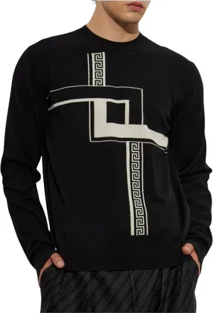 Versace Hombre, Jerseys, Negro, Talla: L