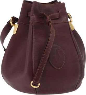 Cartier Pre-owned Bucket Bags, female, Red, Size: ONE SIZE Pre-owned Vintage Shoulder Bag