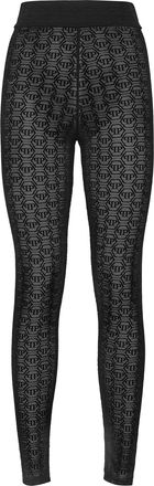 Philipp Plein Tulle Leggings Monogram