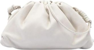 Bottega Veneta Pre-owned Mini Pouch - Dames - Vintage Clutch - Wit - ONE Size - Leer - Vintage