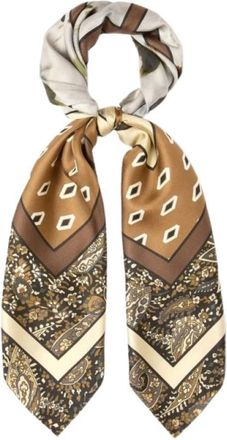 Marella Accessoires > Sjaals > Zijden Sjaals - Dames - Zijden sjaals - Bruin - ONE Size - Accessoires