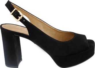 Carrano Womens Selina Platform Slingback Heel In Black