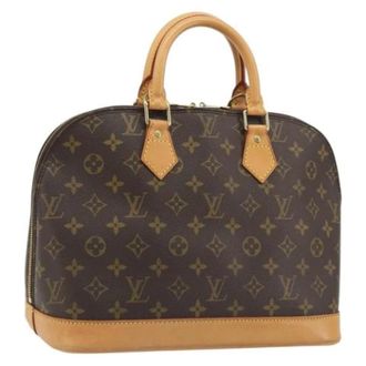 Louis Vuitton Pre-owned Alma PM Hand Bag - Dames - Pre-owned - Bruin - Maat: ONE Size Leer