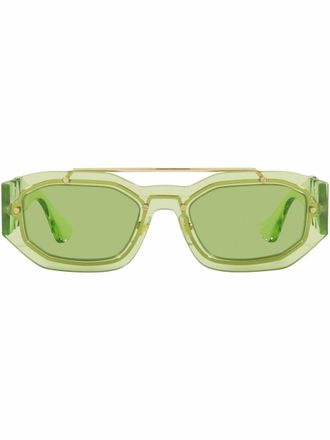 Versace VE2235 zonnebril met rechthoekig montuur - Groen