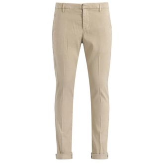 Dondup Chinos, male, Beige, Size: W31 Slim Chino Gaubert in Lino