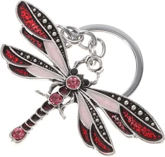 PartyKindom dragonfly keychain kawaii keychains blue eye enamel key chain dragon Dragonfly Gifts for Her amethyst key chain charm hummingbird man Zinc alloy jewel