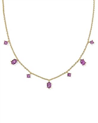 Kendra Scott Womens Cailin Delicate Strand Necklace In Purple