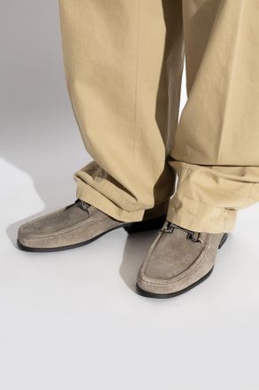 Ferragamo Grandioso2 Loafers, Mens, Grey
