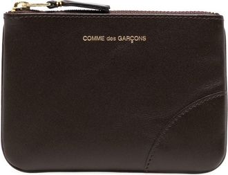 Comme Des Garçons leather zip wallet - unisex - Leather - One Size - Brown