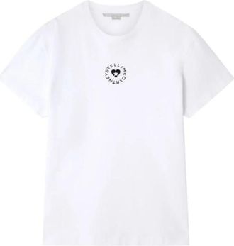 Stella McCartney Lovestruck T-shirt - Dames - T-shirts - Wit - S - Katoen - Tops