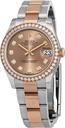 Rolex Datejust 31 Rose Diamond Dial Automatic Ladies Steel and Everose Gold Oyster Watch 278381PDO