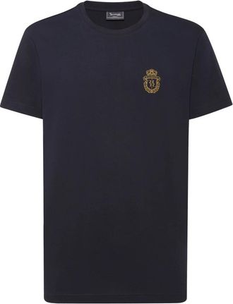 Billionaire Boys Club T-shirt Ronde Hals SS Crest - Heren - T-shirts - Blauw - 4XL - Katoen - Tops