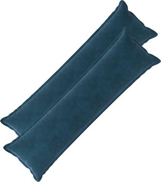 vidaXL Coj&iacute;n Con Almohada Houten 2 Uds. Azul Terciopelo Vidaxl