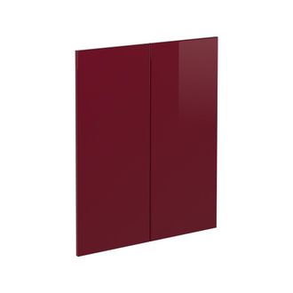Vicco Frontale Cucina R-line, Rosso Lucido, 59.2 X 71.3 Cm Frontale Del Mobile Per Mobile Base, Vicco