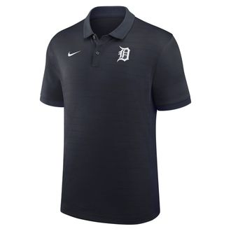 Nike Detroit Tigers Authentic Collection Striped Victory Nike Mens Dri-FIT MLB Polo in Blue | 03BG0GJ9DG-P81