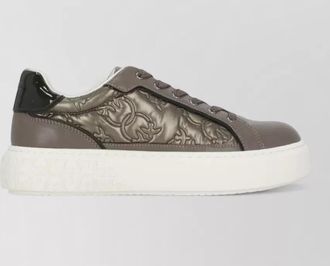 Pinko leather low-top sneakers