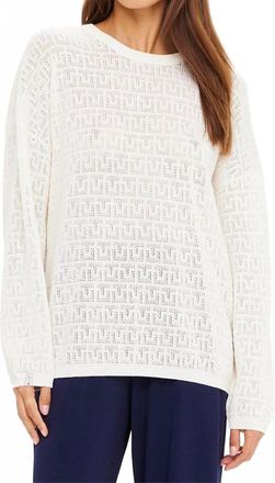 The Upside Chennai Yelena Knitted Top In Cream