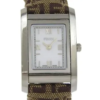 Fendi Pre-owned Watches, female, White, Size: ONE SIZE Pre-owned Stainless Steel Watch