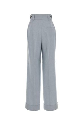 Alberta Ferretti Womens Melange Light-Blue Jersey Pant Azzurro Viplse Pantaloni