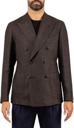 Tagliatore Montecarlo Blazer - - Jackets - Uomo - Marrone - L