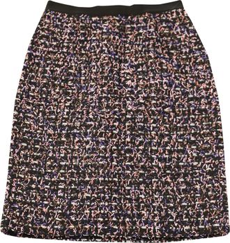 Giambattista Valli Tweed Midi Skirt in Multicolor Polyamide