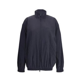 Balenciaga Light Jackets, female, Blue, M, Waterproof Urban Jacket