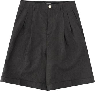 Jacquemus Gevouwen Tailored Shorts - Heren - Korte Broeken - Grijs - L - Korte Broeken