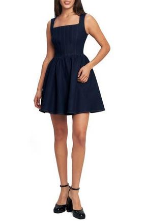 Flying Tomato Denim Minidress in Dark Indigo at Nordstrom Rack, Size Medium