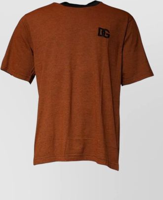 Dolce & Gabbana cotton logo-embroidered crew-neck t-shirt