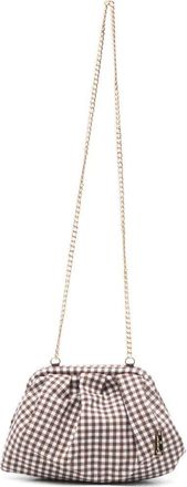 La Milanesa Petunia Little Squared Vichy Canva Crossbody Bag