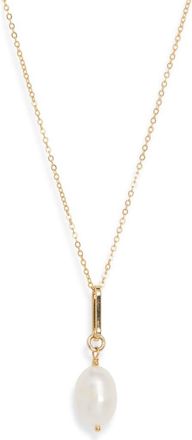 Set & Stones Sadie Freshwater Baroque Pearl Pendant Necklace in Gold at Nordstrom