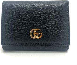 Gucci Black Leather Wallet (Tri-Fold) (Pre-Owned)