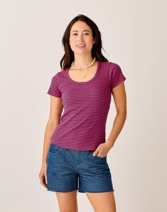 Carve Designs Ever Tee in July Stripe at Nordstrom, Size Xx-Small