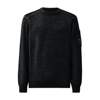 C.P. Company Maglieria Girocollo in Maglia Fleece - - Knitwear - Uomo - Nero - 2XL