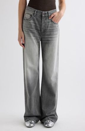 Acne Studios 2021 Orlando Wide Leg Jeans in Ash Grey at Nordstrom, Size 30 30