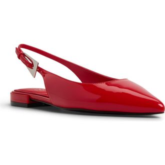 Aldo Kristell Pointed Toe Slingback Flat in Red at Nordstrom Rack, Size 8.5