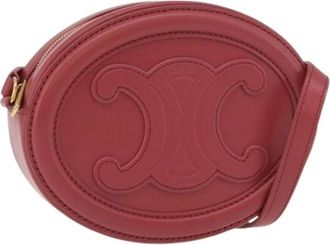 Celine Pre-owned Cross Body Bags, female, Pink, Size: ONE SIZE Pre-owned Vintage Shoulder Bag