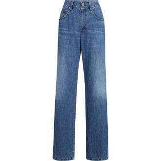 Brunello Cucinelli Contemporary Loose trousers in Denim at Nordstrom, Size 50 It