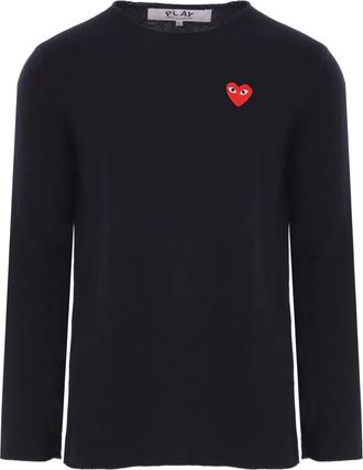 Comme Des Garçons Maglione con logo - Nero