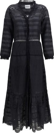 Isabel Marant Womens Shirt Dress Daniva Black Cotton