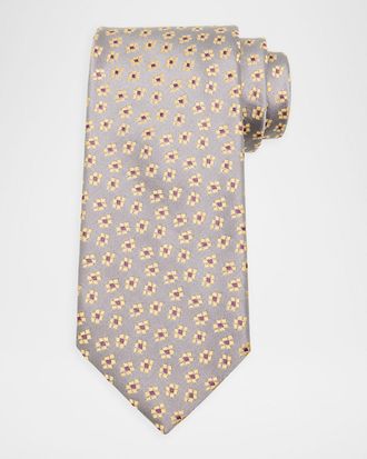 Charvet Mens Paisley Woven Silk Tie