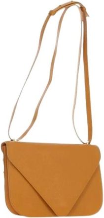 Bottega Veneta Pre-owned Vintage Shoulder Bag - Dames - Vintage Schoudertas - Geel - ONE Size - Leer - Vintage