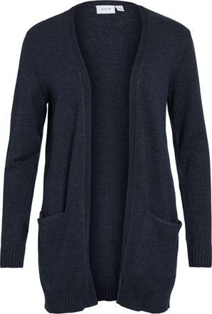 Vila Clothes Womens Viril L/s Long Knit Cardigan-noos, Green (Pine Grove Detail:Melange), 8 (Size: X-Small)