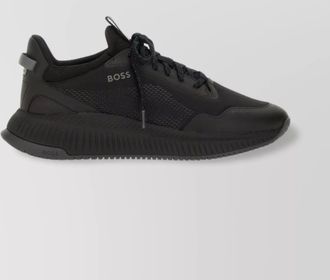 HUGO BOSS low-top mesh rubber sole sneakers