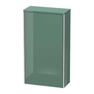 Duravit Armario De Media Altura Duravit Xsquare 50.0x23.6 Cm, 1 Puerta, Colgado A La Izquierda, 2 Estantes De Vidrio Xs1303l, Color (frente/cuerpo): Jade Laca
