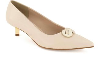 Andrea Womens Pointed Toe Pump In Beige