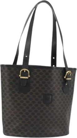 Celine Pre-owned Vintage PVC Tote Bag - Dames - Vintage Tas - Zwart - ONE Size - Leer - Vintage