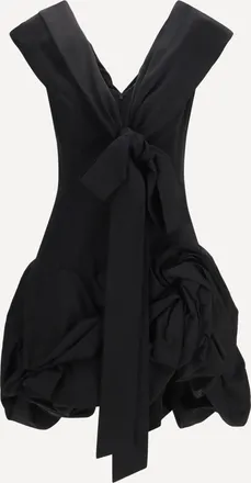 Magda Butrym Midi Dress with draped shawl collar Female 40